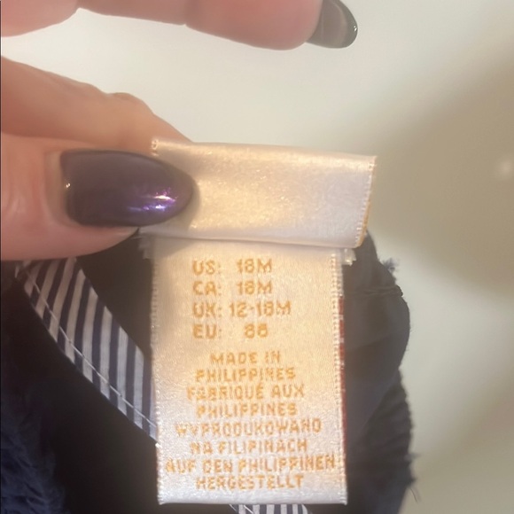 Navy Blue Kids Romper - Picture 5 of 5